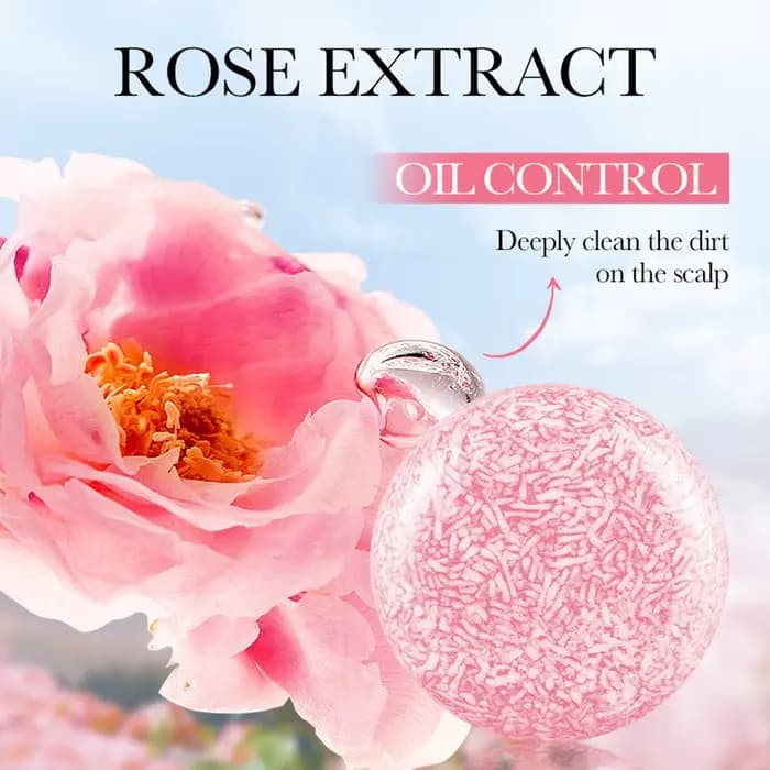 Savon shampooing au parfum de Rose, savon aux huiles essentielles végétales, nettoyage en profondeur, contrôle de l'huile, bâton de shampoing hydratant pour soins capillaires