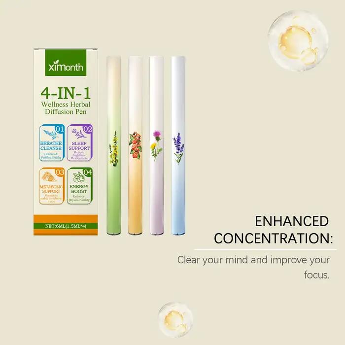 Stylo de Diffusion à base de plantes 4 en 1