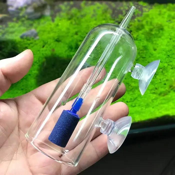 Diffuseur d'oxygène et de CO2 pour Aquarium, pompe à Air, aérateur en verre, oxygénateur, pierre, distributeur de dissolution d'air, accessoires d'aquarium