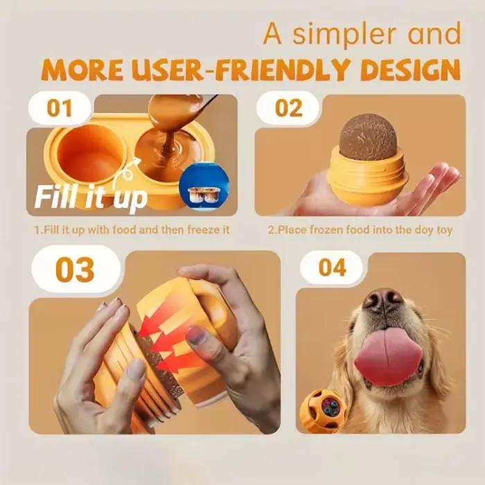 Jouets interactifs pour chiens pour l'ennui, moules de friandises pour chiens, friandises saines en Silicone pour chiens, jouet d'enrichissement des chiots pour la reine des neiges en été