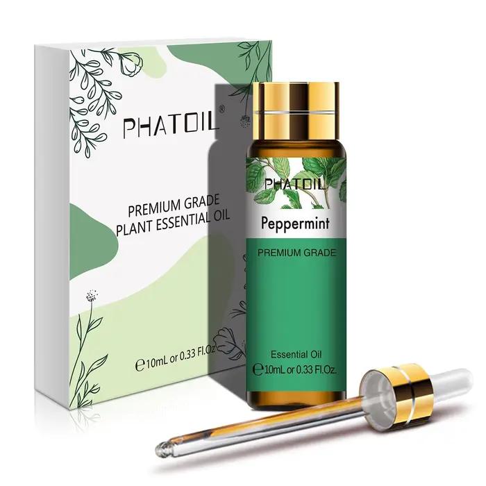 PHATOIL 1 pièces 10ml/30ml/100ml huile essentielle de menthe poivrée naturelle pour aromathérapie