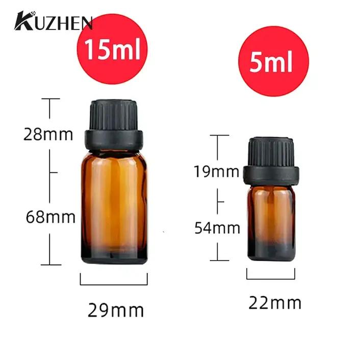 Bouteille d'inhalateur d'huile essentielle et d'arôme étanche