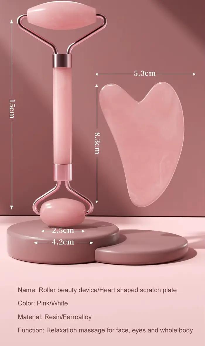 Rouleau de massage facial en résine pour le visage