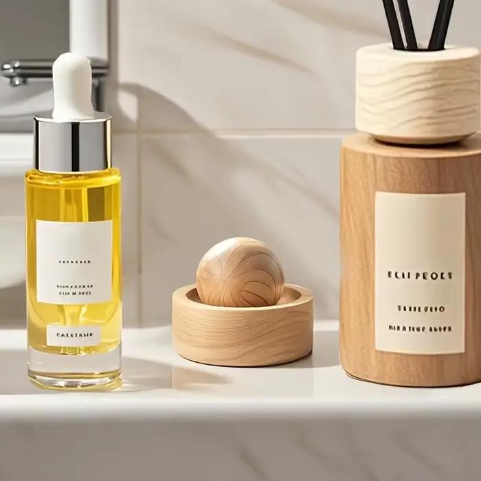 Diffuseur d'huiles essentielles en bois naturel mignon pour voiture et maison