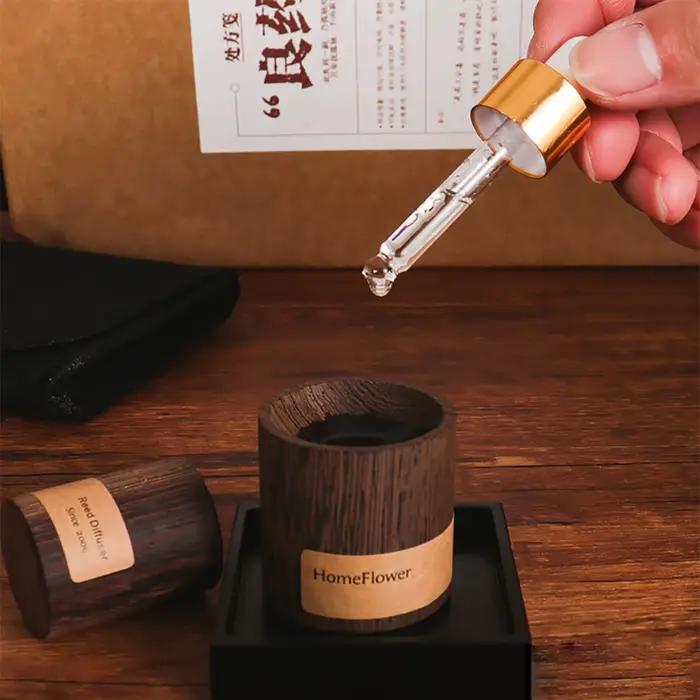 Diffuseur d'huiles essentielles en bois de noyer noir