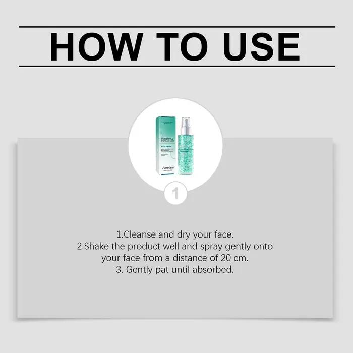 Huile Essentielle Corporelle Viareline Hydratante Non Collante Soulage la Sécheresse Adoucit la Peau Rugueuse Délicate Éclaircissante Nourrissante Spray Hydratant