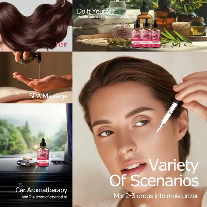 L'huile essentielle de framboise 30 ml/60 ml/100 ml convient à l'hydratation du visage
