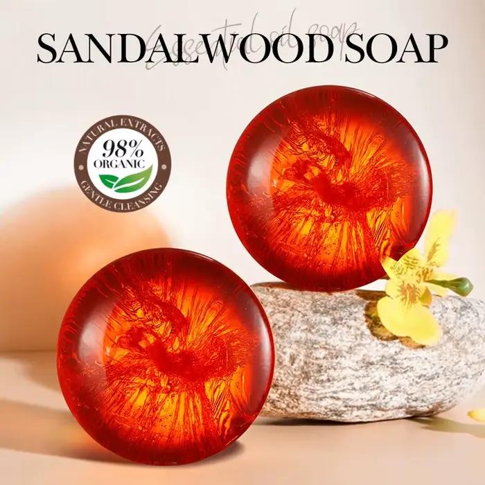 SADOER bois de santal huile essentielle savon pour le visage mousse de lavage