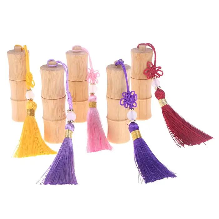 Bouteille à rouler en bambou écologique avec glands