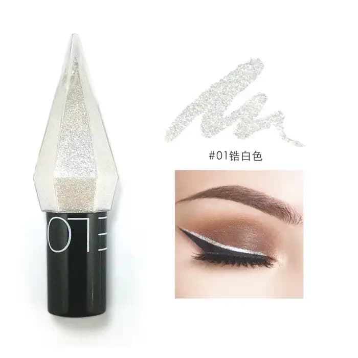 Diamant brillant Eye Liners fard à paupières imperméable argent Rose or couleur paillettes Eyeliner ombre à paupières maquillage beauté cosmétiques