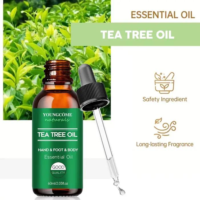 Huile essentielle d'arbre à thé pour soins de la peau