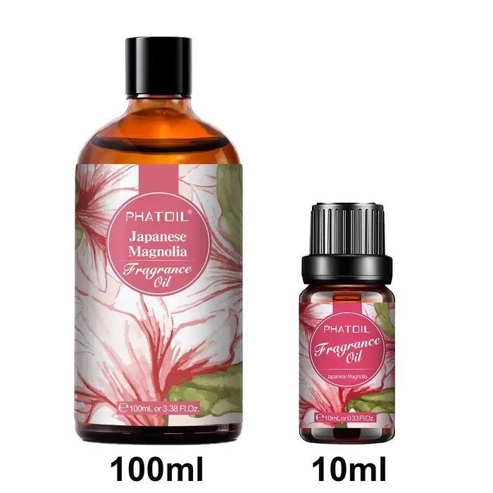 PHATOIL 10 ml/100 ml huile parfumée d'aromathérapie brise de mer Magnolia japonaise gomme à bulles bébé poudre ange 1