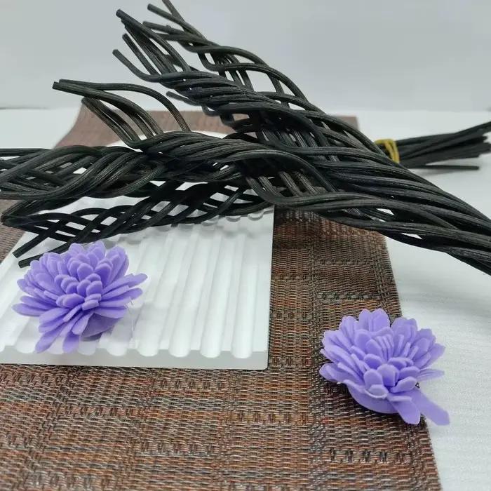 20 bâtonnets diffuseurs en rotin longs et ondulés pour huiles essentielles