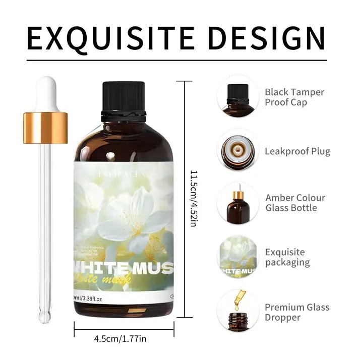 27 types d'huiles essentielles d'aromathérapie de 100 ml