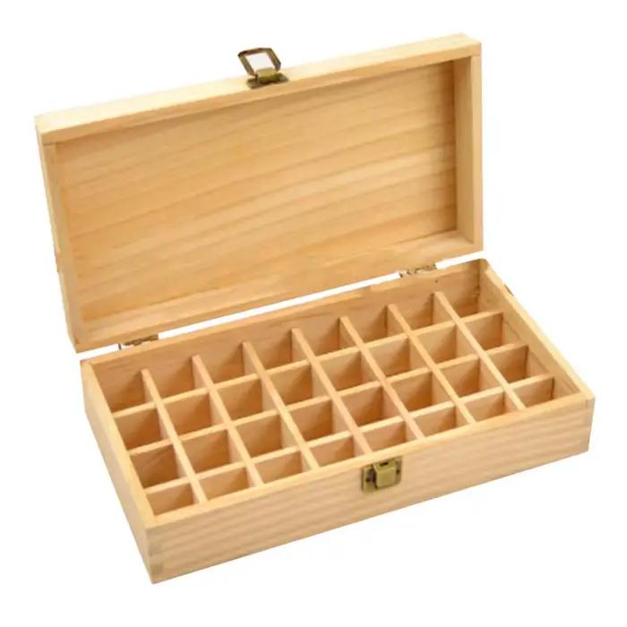 Boîte d'huile essentielle en bois
