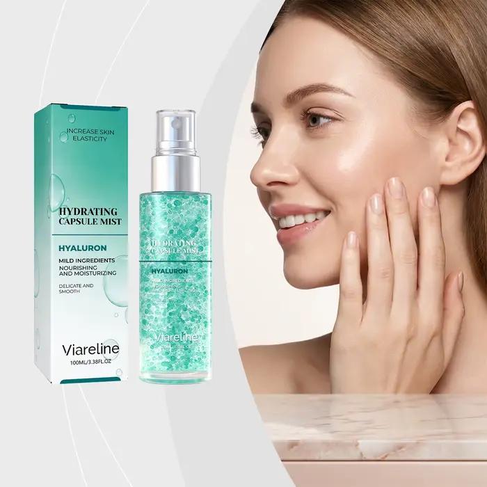 Huile Essentielle Corporelle Viareline Hydratante Non Collante Soulage la Sécheresse Adoucit la Peau Rugueuse Délicate Éclaircissante Nourrissante Spray Hydratant