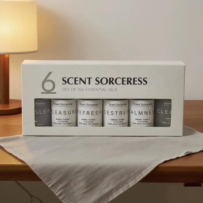 10ml ensemble d'huiles essentielles 6 pièces climatisation propre rafraîchir Destress sommeil profond plaisir diffuseur aromathérapie Massage huile de parfum