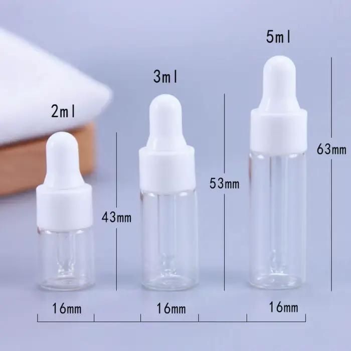 2ml/3ml/5ml Small Transparent Essential Oil Bottle Dropper Sub-Bottling Cosmetic Sub-Bottle Bottled Oil