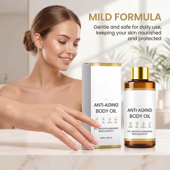 Huile Corporelle Revitalisante Hydratation Profonde Lissante Unifiante Éclaircissante Légère Facile à Appliquer Tous Types de Peau Soin Quotidien