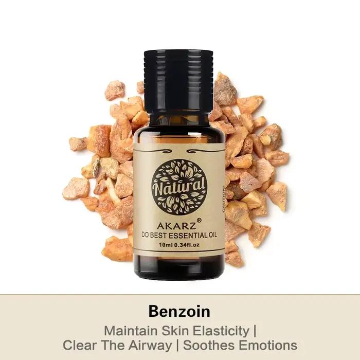 AKARZ Benzoin huile essentielle naturel restaurer l'élasticité de la peau Circulation sanguine apaisant émotion