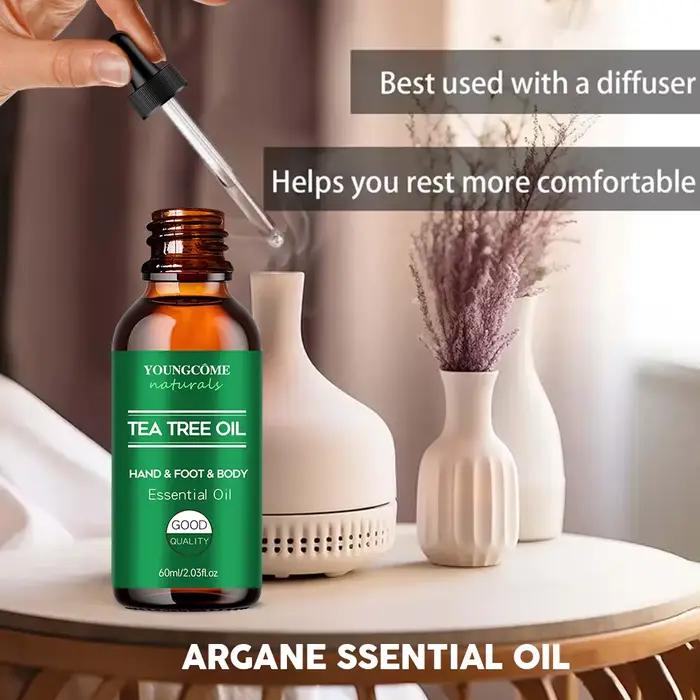 Huile essentielle d'arbre à thé pour soins de la peau