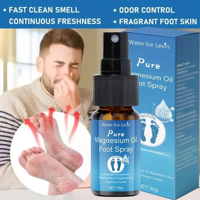Spray pour les pieds à l'huile de magnésium pur avec vitamine E - Soin