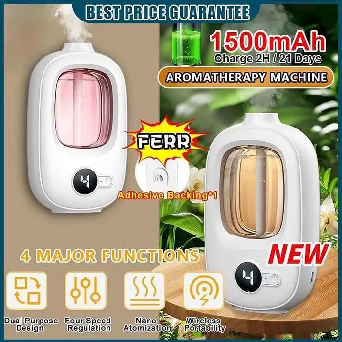 Dispositif d'aromathérapie automatique multi-mode pour diffusion d'huiles essentielles en bureau ou à domicile pour ambiance personnalisée et bien-être