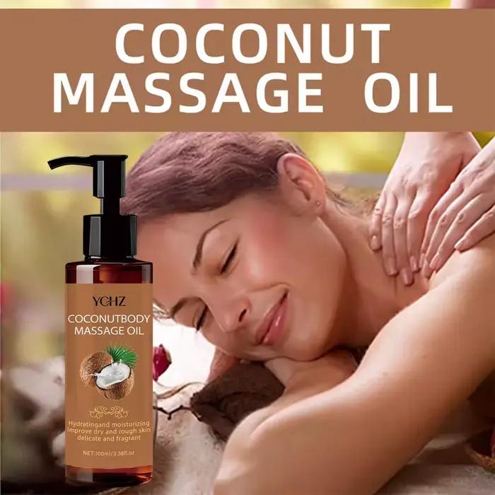 Huile de massage hydratante à la noix de coco - Hydratante et nourrissante