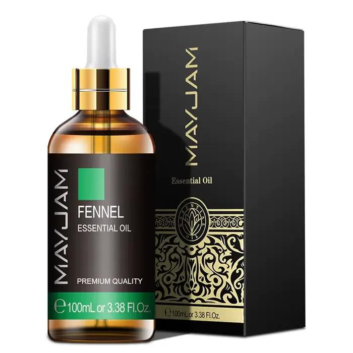 100 ml avec compte-gouttes myrrhe camphre fenouil jiérapro pur naturel aromathérapie huile essentielle rafraîchissant vers le cerveau