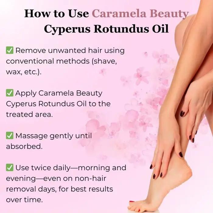 Épilation huile hydratante apaisante naturel Cyperus Rotundus