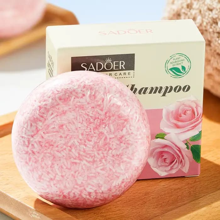 Savon shampooing au parfum de Rose, savon aux huiles essentielles végétales, nettoyage en profondeur, contrôle de l'huile, bâton de shampoing hydratant pour soins capillaires