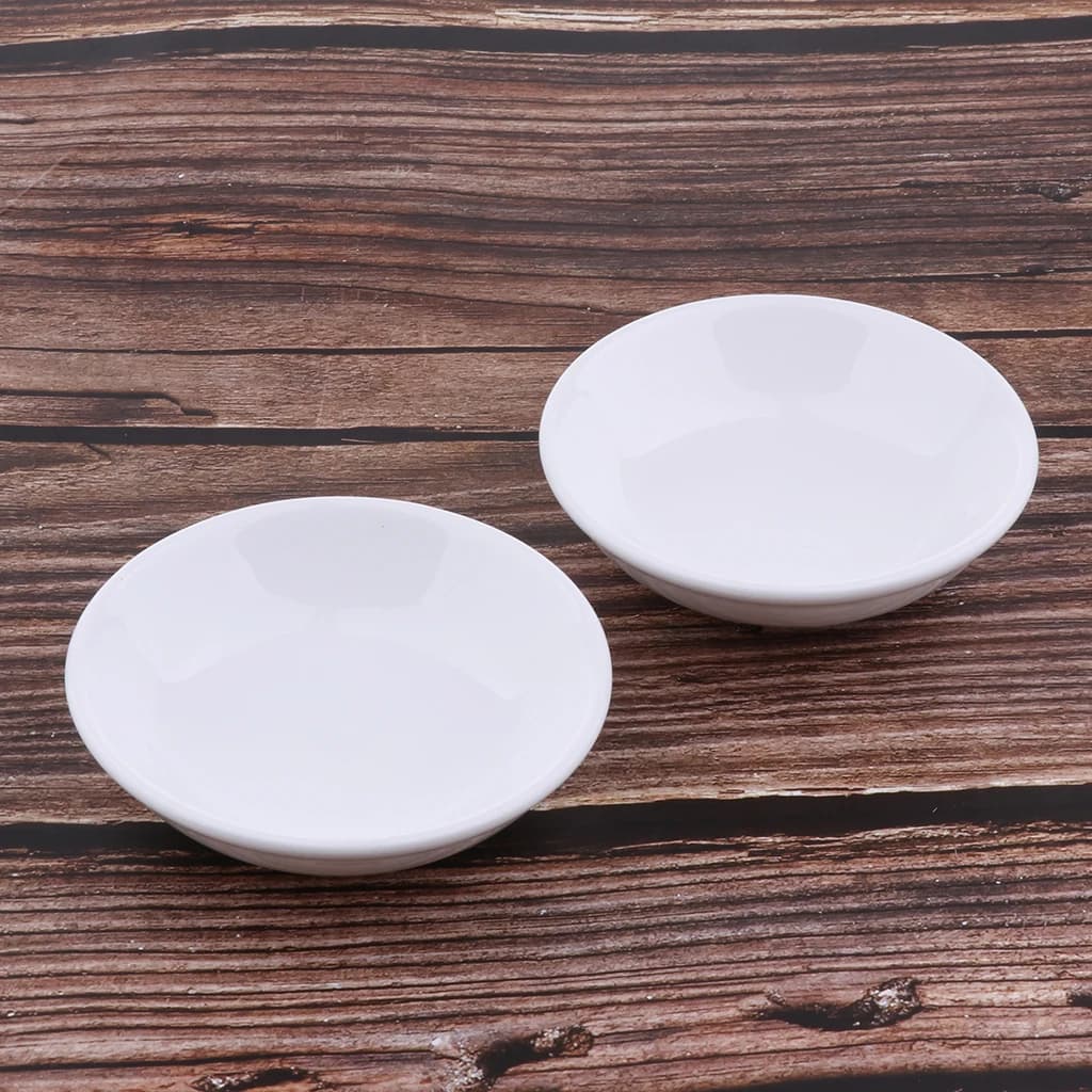 Plat de remplacement en céramique blanche pour chauffe-bougie à l'huile de tarte, 3.8 pouces, lot de