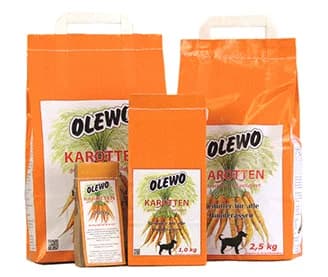 Olewo-Complément alimentaire déshydraté pour chiens, carottes et betteraves rouges