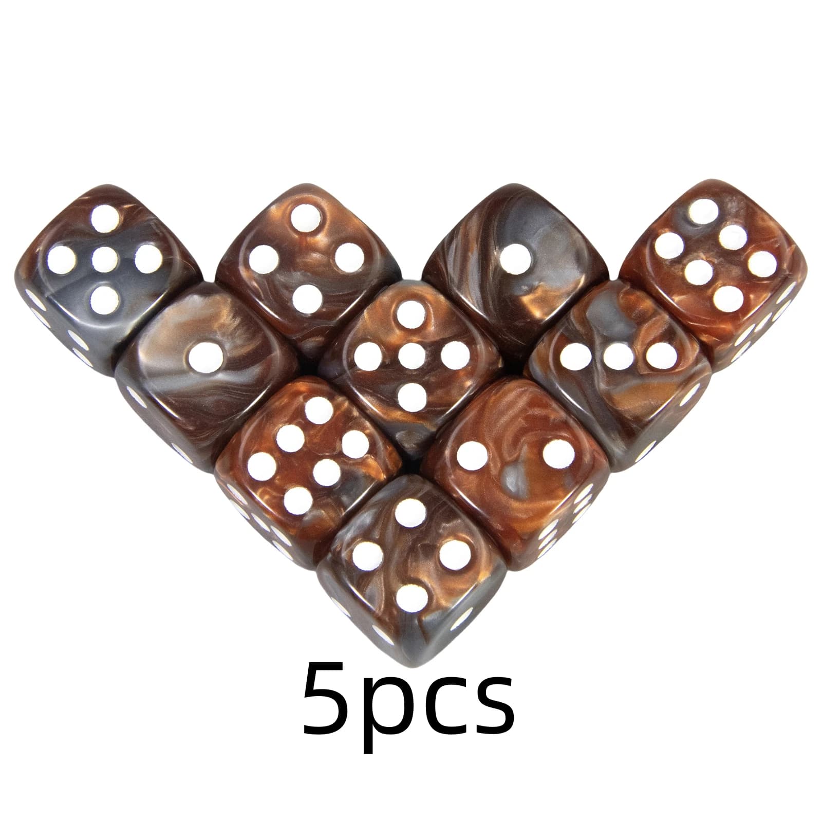 Dés à coins arrondis de 16mm, 5 pièces, mélange de couleurs D6, pour jeu de société, jeu de Poker DN