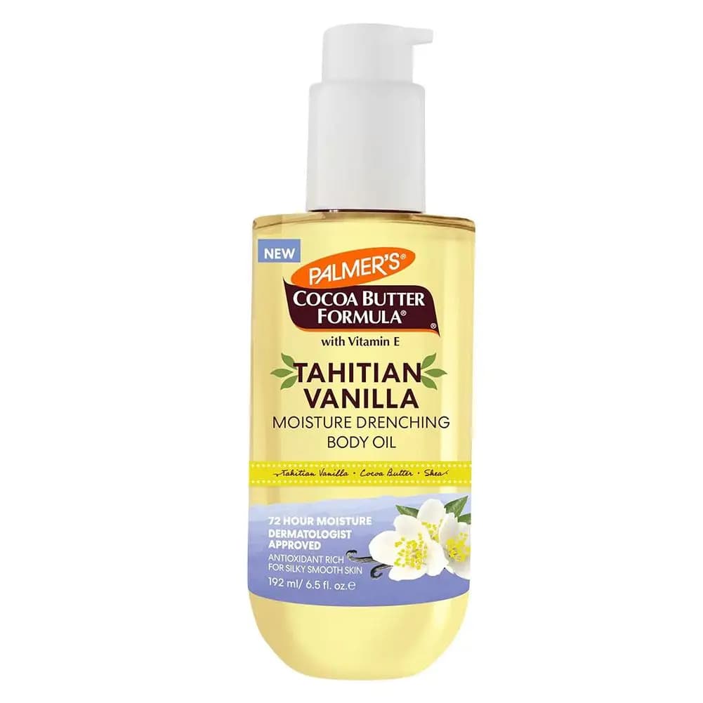 Huile Corporelle Hydratante Palmer's Tahitian Vanilla à la Vitamine E, Hydratation Longue Durée, Ant