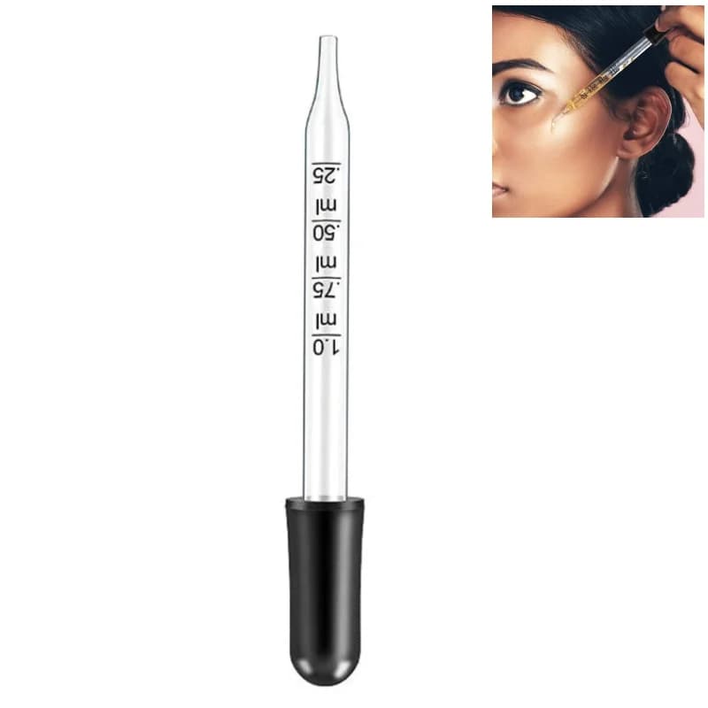 Pipettes compte-gouttes pour huiles essentielles, à pointe droite, à pointe Oblique, livraison direc