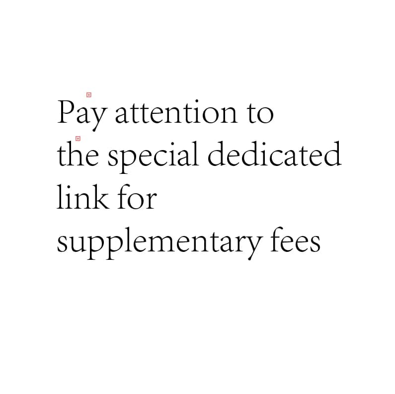 Payer l'attention au lien spécial dédié aux frais supplémentaires