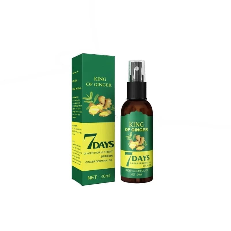 Spray de croissance des cheveux au gingembre, Massage des cheveux, cuir chevelu, renforcement des ch