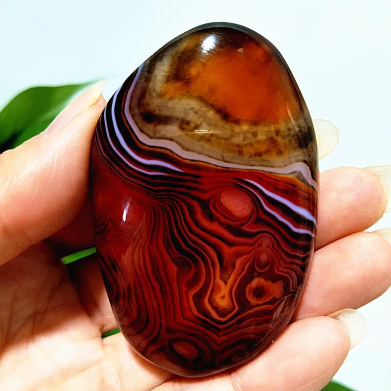 Pierres naturelles AAA, Agate Sardonyx, Pierres de Palm Herat, Cristaux de méditation et de guérison