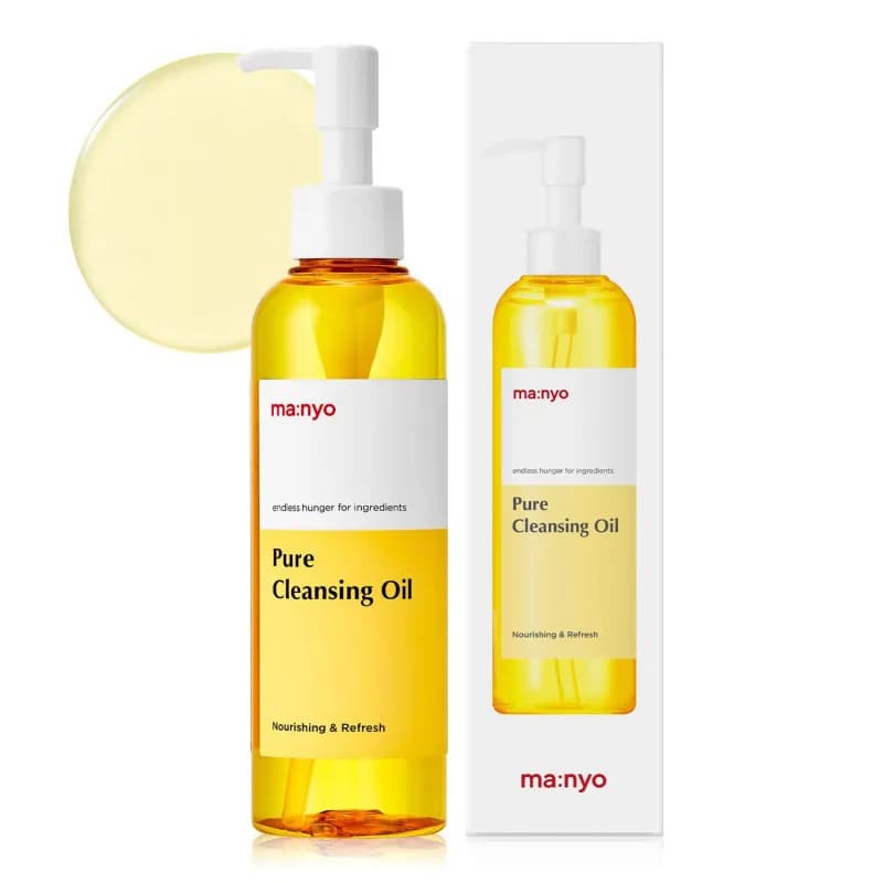 ma:nyo Huile nettoyante pure pour le démaquillage quotidien avec huile d'argan