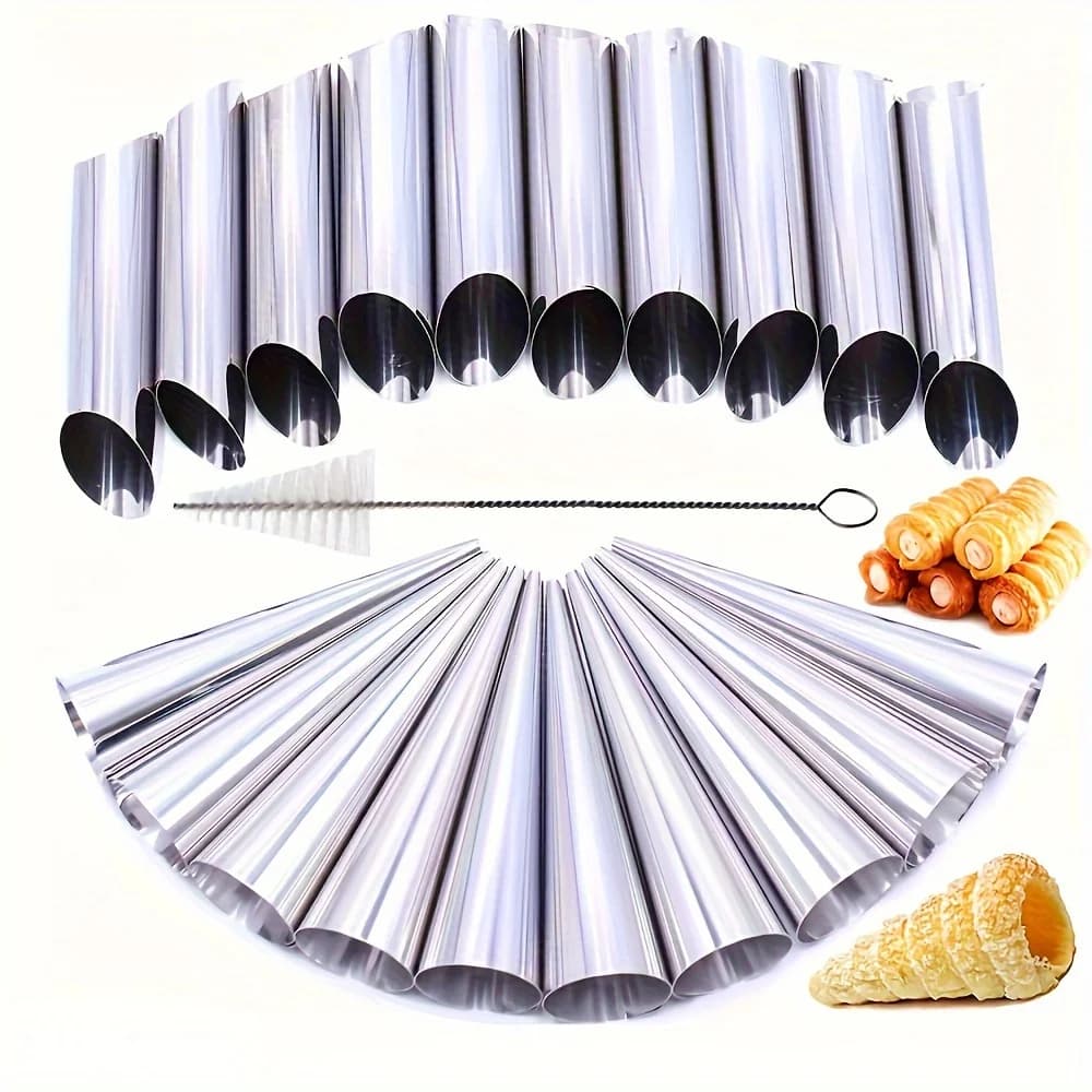 Moules de corne de crème, Tubes de cannoli, Kits de Tubes de formes de cannoli, Tubes de cônes de co
