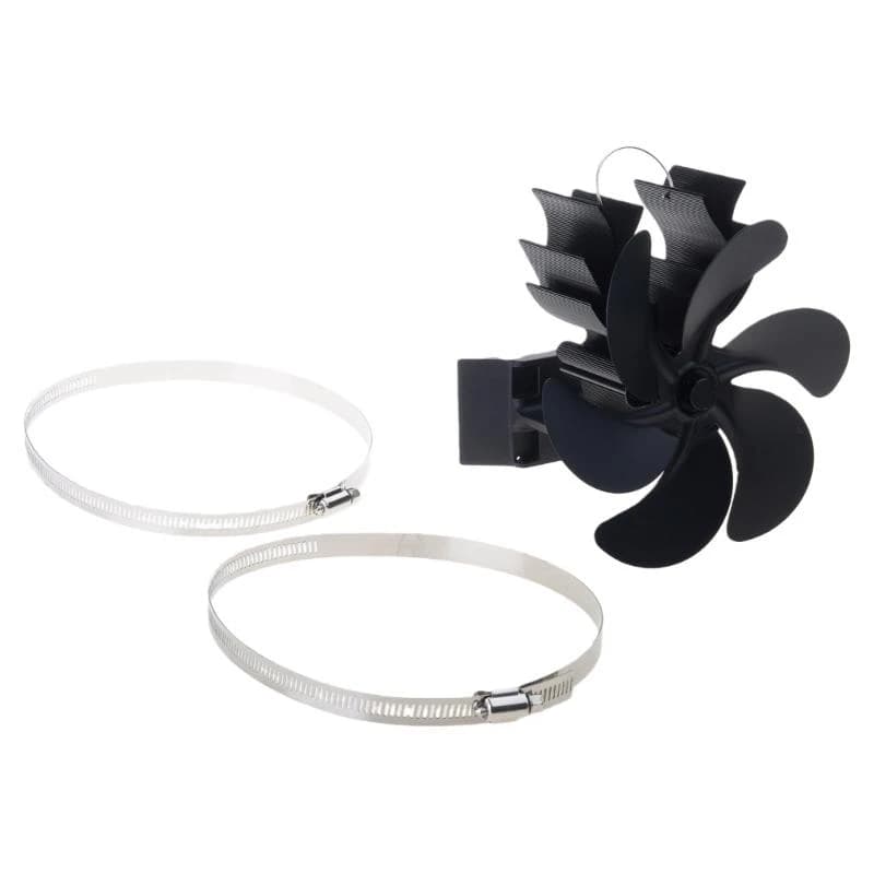 Ventilateur poêle alimenté par chaleur 5asd, Circulation d'air puissante pour chauffage confortable,