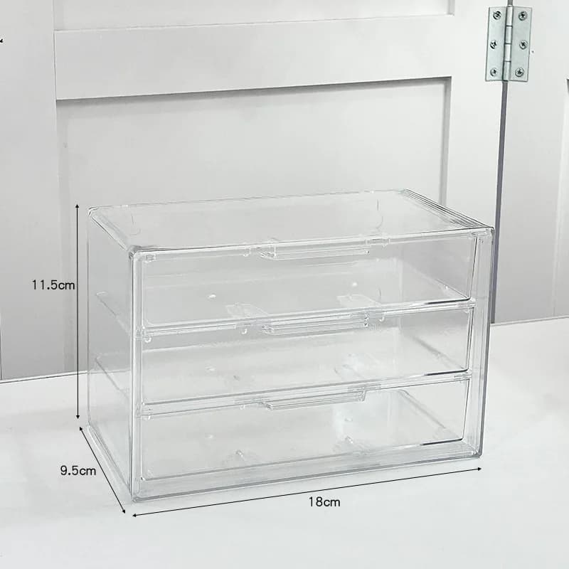 Boîte de rangement multifonctionnelle pour cosmétiques, produits de soins de la peau, bijoux, maquil
