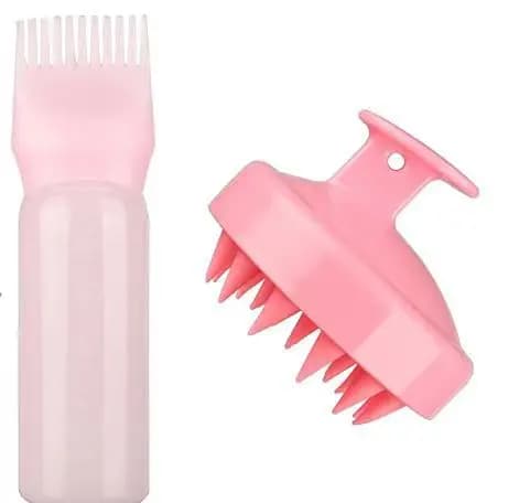 Distributeur d'huile capillaire, bouteille applicateur de peigne à racines, distributeur d'huile cap