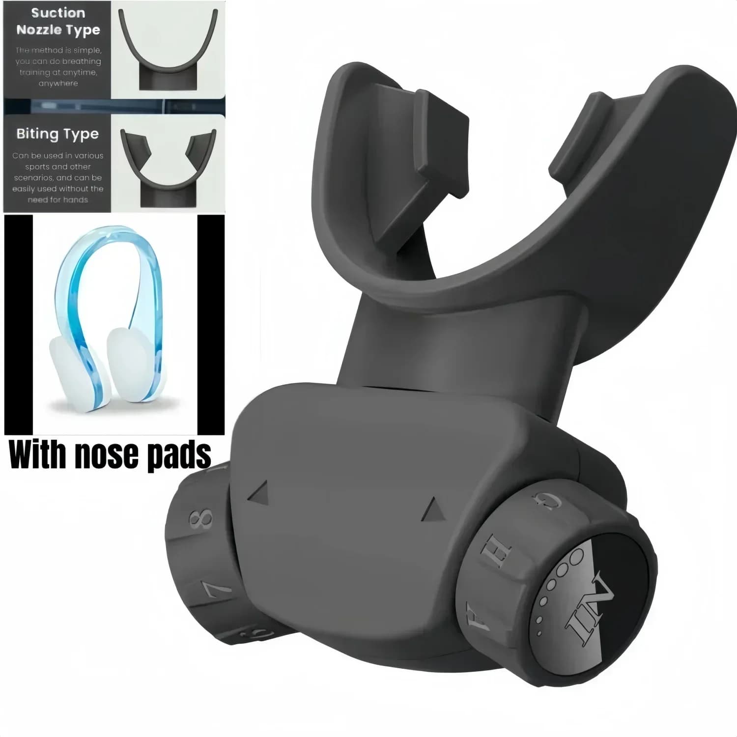 Exercice respiratoire Portable, entraînement musculaire inspiratoire professionnel, confortable, amé