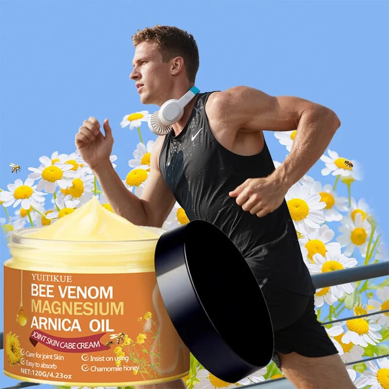 Crème pour les articulations YUITIKUE au venin d'abeille, au magnésium et à l'arnica, hydrate en pro