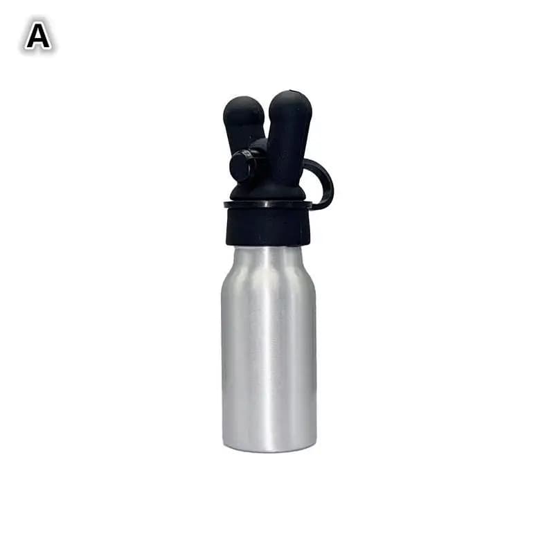 〔E〕Bouteilles en aluminium anti-fuite avec bouchon en silicone pour inhalateur d'huiles essentielles