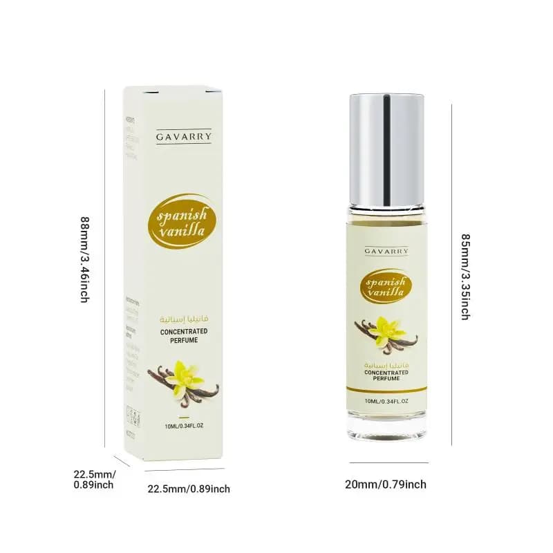 Parfum Roll-On Vanille Mini Vegan Sans Alcool Longue Durée Parfum Portable pour Femmes Filles Sac à