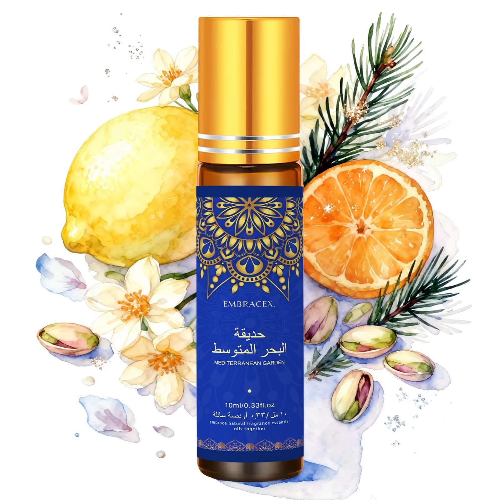 10 ml d'huile essentielle de jardin méditerranéen erotوhuile de parfum à rouleau Eid al-Adha cadeau