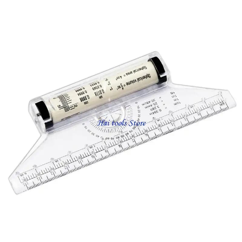 Règle dessin X37E, règle mesure d'équilibre, outil dessin 15cm, règle à rouleau dessin, règle parall